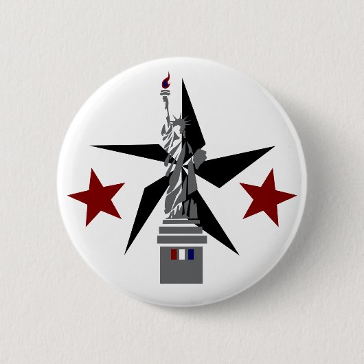 Badge Rond 5 Cm statue de liberté (Devant)