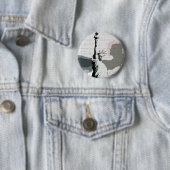 Badge Rond 5 Cm Statue de Liberty Pop Art (En situation)