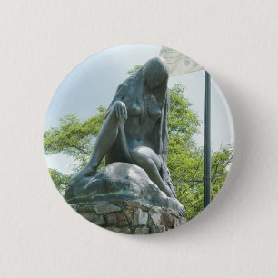 Badge Rond 5 Cm Statue de Lorelei