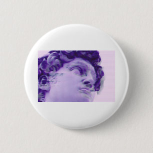 Badge Rond 5 Cm Statue grecque de problème de Vaporwave