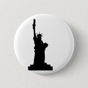 Badge Rond 5 Cm statue-liberté