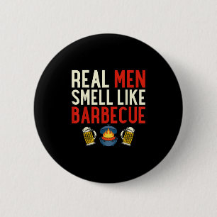 Badge Rond 5 Cm Steak Grilling Drôle Barbecue Chef Vraiment Homme