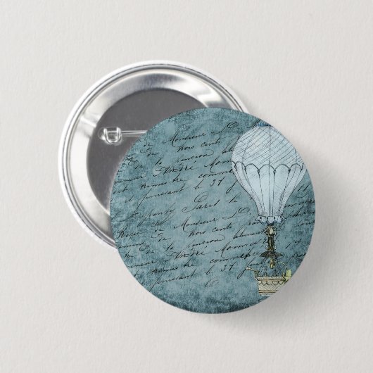 Badge Rond 5 Cm Steampunk Handwriting (Devant & derrière)