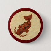 Badge Rond 5 Cm Steampunk Koi (Devant)