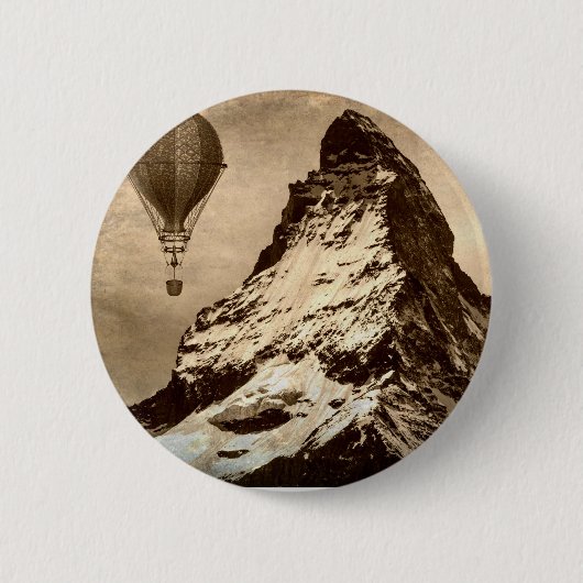 Badge Rond 5 Cm Steampunk Matterhorn (Devant)