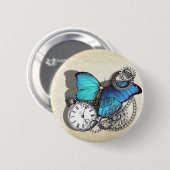 Badge Rond 5 Cm Steampunk Victorian Gears (Devant & derrière)