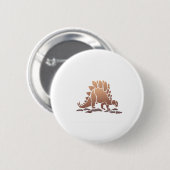 Badge Rond 5 Cm stegosaurus (Devant & derrière)