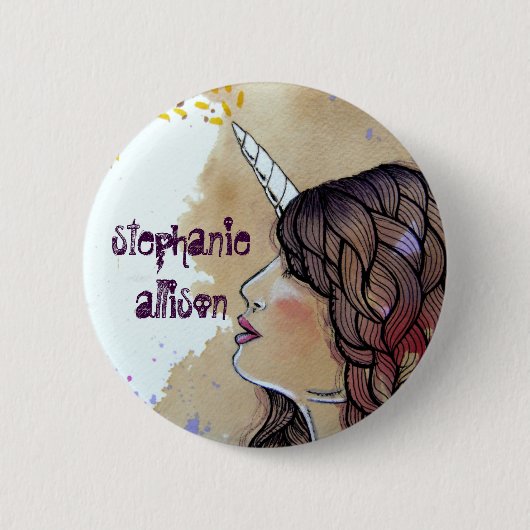 Badge Rond 5 Cm Stephanie Allison (Devant)