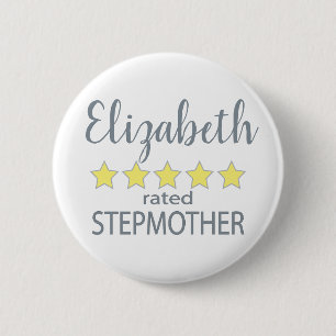 Badge Rond 5 Cm Stepmère 5 étoiles