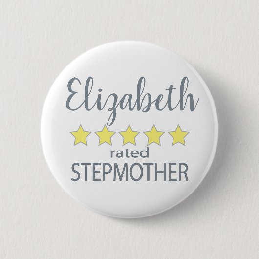 Badge Rond 5 Cm Stepmère 5 étoiles (Devant)