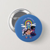 Badge Rond 5 Cm Steven Universe - Aimez-vous (Devant & derrière)