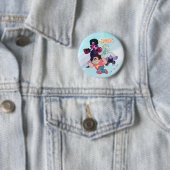 Badge Rond 5 Cm Steven Universe | Crystal Gem Group Action (En situation)