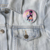 Badge Rond 5 Cm Steven Universe | Crystal Gem Group Pose (En situation)