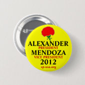 Badge Rond 5 Cm Stewart Alexandre 2012 (Devant & derrière)