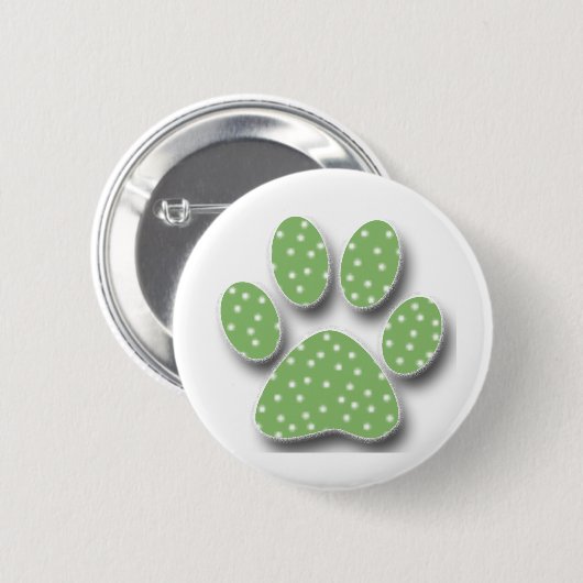 Badge Rond 5 Cm Stick Catus Paw (Devant & derrière)