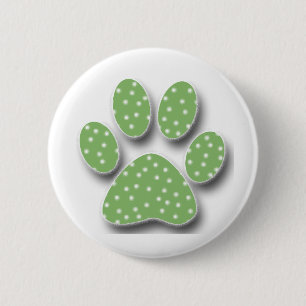 Badge Rond 5 Cm Stick Catus Paw