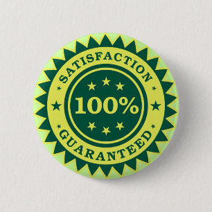 Badge Rond 5 Cm Sticker 100% Satisfaction Garantie