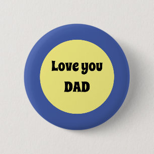 Badge Rond 5 Cm Sticker Carré à gros point jaune