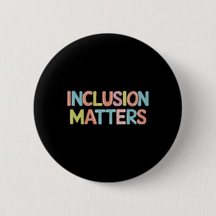 Badge Rond 5 Cm Sticker De Citation D'Autisme Multicolor Inclusion