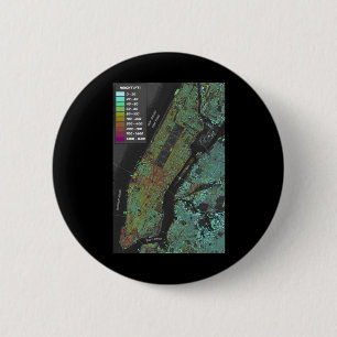 Badge Rond 5 Cm Sticker de la carte de hauteur de l'immeuble de Ne