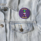 Badge Rond 5 Cm Sticker en gros Mardi Gras Mardi Hippo (En situation)