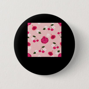 Badge Rond 5 Cm Sticker Fruit Fruit Fruit Rose Fruit Fleur Faisal
