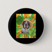 Badge Rond 5 Cm Sticker pour chien St. Patrick (Devant)