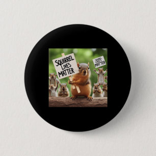 Badge Rond 5 Cm Sticker Squirrel Lives