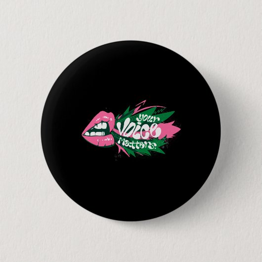 Badge Rond 5 Cm Sticker Voice S (Devant)
