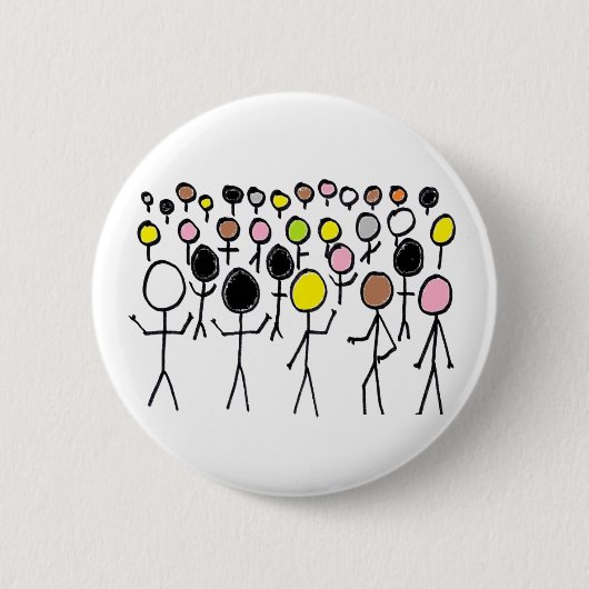 Badge Rond 5 Cm Stickers égalité (Devant)