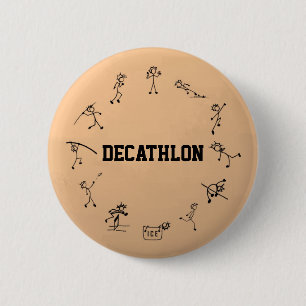 Badge Rond 5 Cm Stickman de décathlon