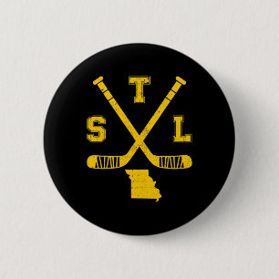 Badge Rond 5 Cm Sticks de hockey amusant St. Louis État Outile S