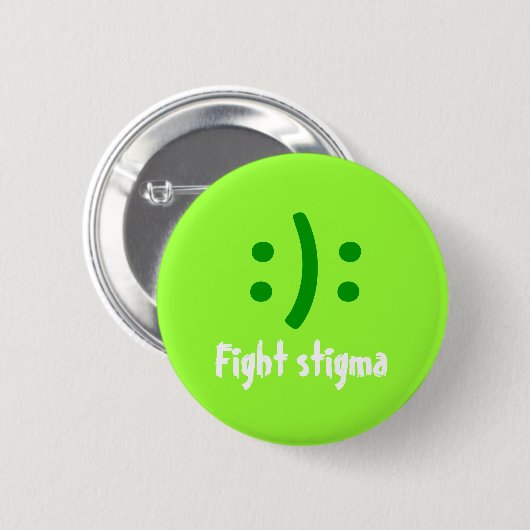 Badge Rond 5 Cm Stigmate de combat :) : (Devant & derrière)