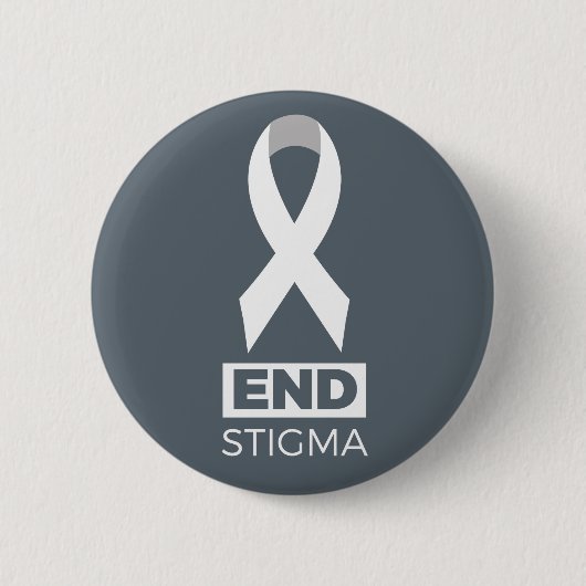 Badge Rond 5 Cm Stigmate d'extrémité pour le Pin. de cancer de (Devant)