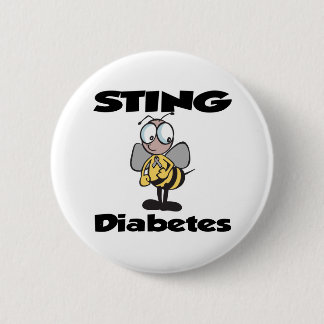 Badge Rond 5 Cm STING Diabète