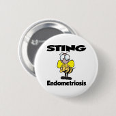 Badge Rond 5 Cm STING Endométriose (Devant & derrière)