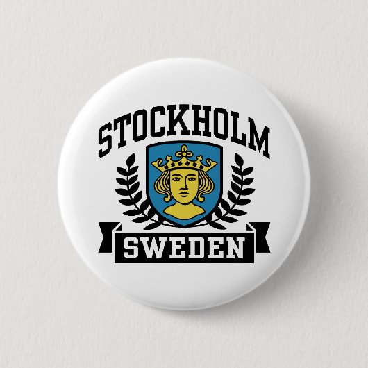 Badge Rond 5 Cm Stockholm (Devant)