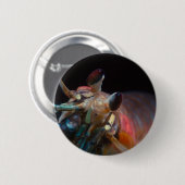 Badge Rond 5 Cm Stomatopod (crevette de mante) (Devant & derrière)