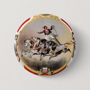 Badge Rond 5 Cm Stone & Murray's Circus, Circa 1870.