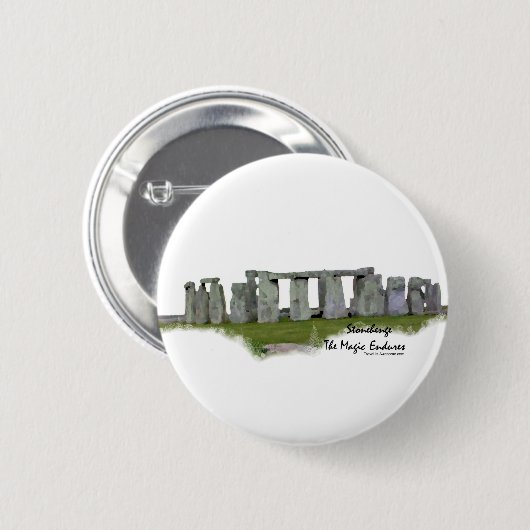 Badge Rond 5 Cm Stonehenge (Devant & derrière)