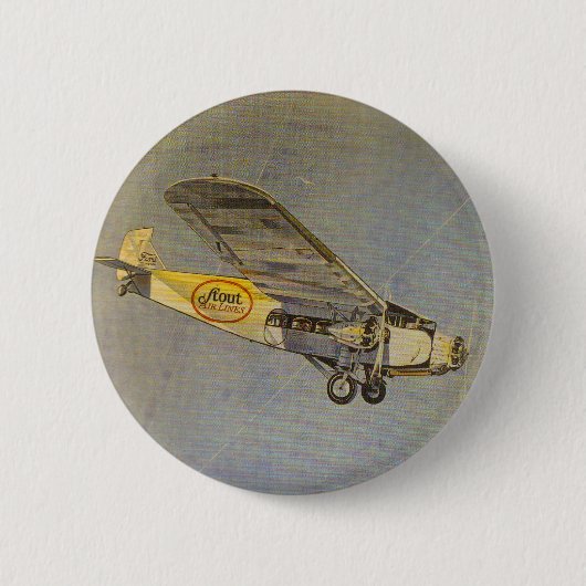 Badge Rond 5 Cm Stout Airlines (Devant)