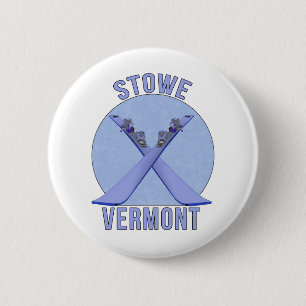 Badge Rond 5 Cm Stowe, Vermont