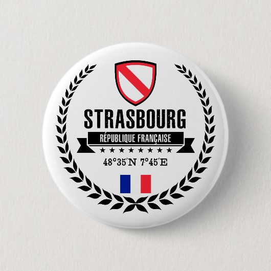 Badge Rond 5 Cm Strasbourg (Devant)