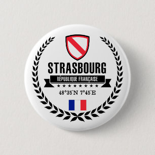 Badge Rond 5 Cm Strasbourg
