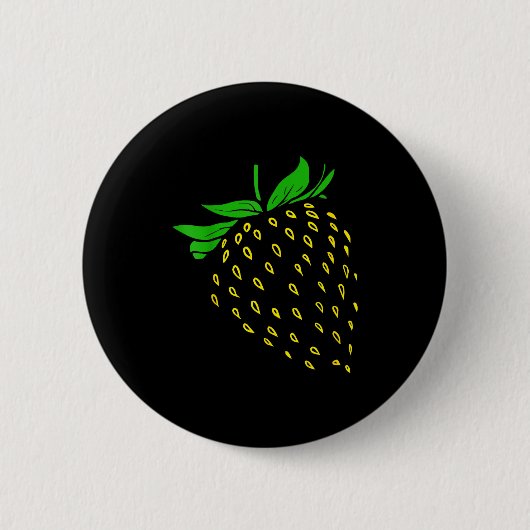 Badge Rond 5 Cm Strawberry Fruit Costume Simple Funny Party  (Devant)