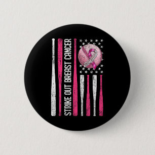 Badge Rond 5 Cm Striout Breast Cancer Vendre Combattre les hommes