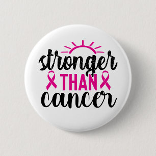 Badge Rond 5 Cm Stronger Than Cancer