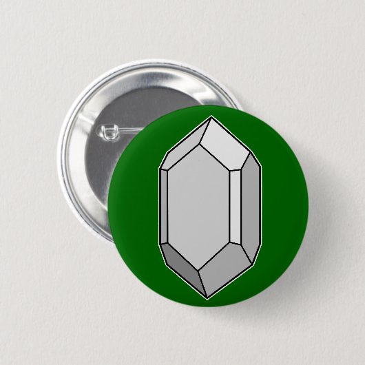 Badge Rond 5 Cm Structure en cristal Zircon (Devant & derrière)