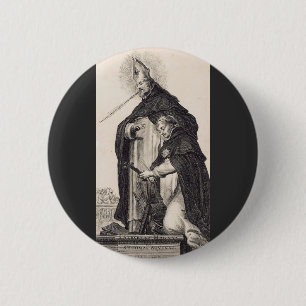 Badge Rond 5 Cm Sts. Albert le Grand et Thomas d'Aquin Beaux-Arts