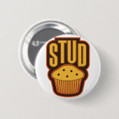 Badge Rond 5 Cm Stud Muffin (Devant & derrière)